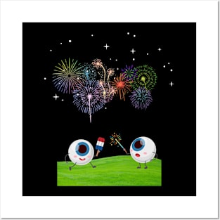 Eye see Fireworks Posters and Art